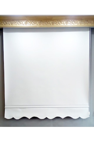 Arslanlı Blackout Karartma Stor Perde Ekru Beyaz Renk