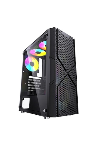 Gamebooster GB-PW908B USB 3.0 ATX Mesh Fixed RGB Fan Bilgisayar Kasası