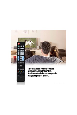 Konesam Lg Tv Kumandasını Akb72914207 İçin Yerine Geçici, 10m Uzun Mesafeyle, Dayanıklı Abs Malzeme, 42ld550/46ld550/32ld550 Uyumlu Pil Yok