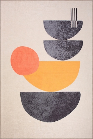 Funk Modern Dokuma Pamuk Polyester Renkli Halı (Al 399)