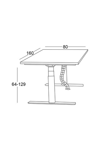 Flex Ofis Çalışma Yükseklik Ayarlı Masa