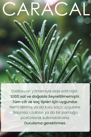 Caracal Saf Biberiye Suyu Güçlendirici Saç Toniği 100 ML