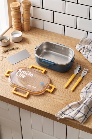 Emsan Smile Life Lunch Box Mavi Renksiz