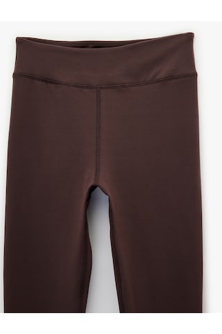 Koton Yüksek Bel Dikiş Detaylı Slim Fit Spor Tayt Mor 6sak40157nk Mor
