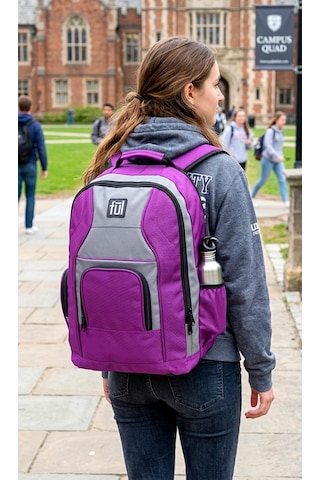 Ful - Sweet Mel Mor Gündelik Seyahat Unisex Laptop Sırt Çantası