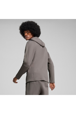 Puma Evostrıpe Erkek Tam Fermuarlı Kapüşonlu Ceket 684613 79 Gri