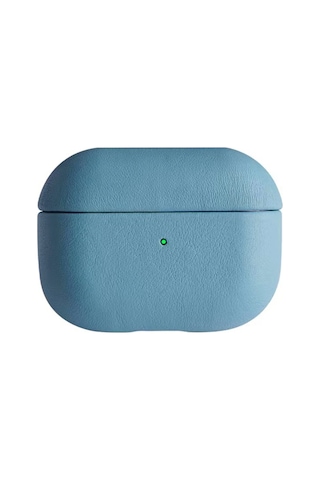 Uray Store Apple AirPods Uyumlu Pro 2 2.nesil 405 Deri Kılıf - Sierra Blue Diğer