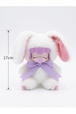 Nansi Yumuşak Peluş Figür Bebek - Tavşan Kostümlü Emzikli 17 Cm Uyku Arkadaşı Oyuncak Bebek