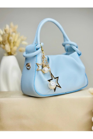 Elora Atelier Hobo Bebek Mavisi Charmlı Çanta Çok Renkli