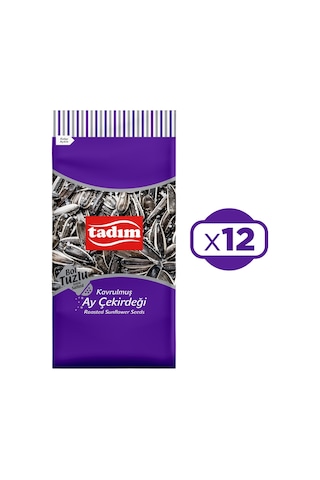 Tadım Ayçekirdeği Bol Tuzlu Kavrulmuş Siyah 12 x 180 G