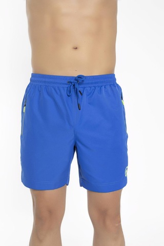 Erkek Maraton Yırtmaçlı Deniz Şortu Mavi