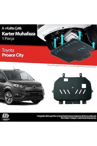 S-dizayn Toyota Proace City Çelik Karter Muhafaza Koruma 2018 Üzeri A+ Kalite