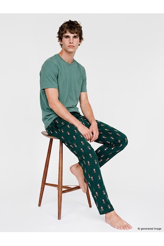 LC Waikiki Lc Waıkıkı Yeşil Regular Fit Erkek Pijama Alt