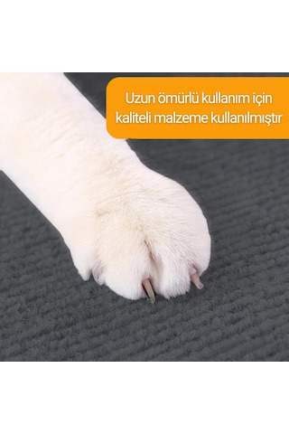 Beylini Tırmalama Halısı Yapışkanlı Mobilya Koruyucu Mat Antrasit