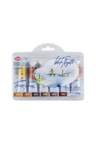 St. Petersburg White Nights Extra-fine Tüp Sulu Boya Seti 10 ML 6lı Naturel Earth 1 Palette 19139211