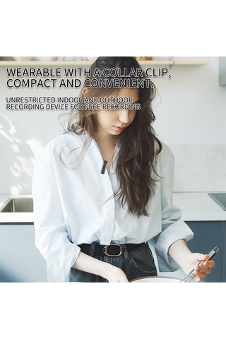 Teltree S17 Kolluk Tipi Bluetooth Mikrofon - Dışarıdaki Çekimler İçin Gürültü Engelleme, 3'ü 1 Bağlantı Type-c+3.5mm+App , 1'den 2'ye, Hemen Kullan, Dahili Pil