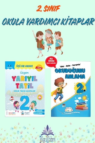 Üçgen 2.sınıf Yarıyıl Tatil Kitabı 1.dönem Konularını Kapsar - Okuduğunu Anlama Hediyeli