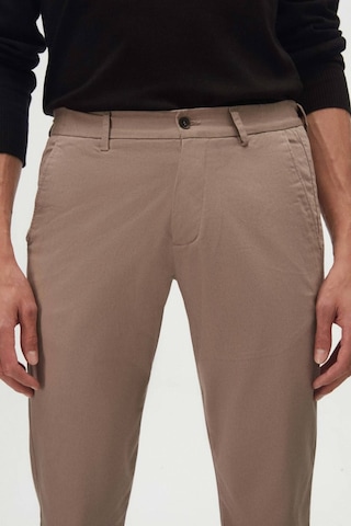 D's Damat Ds Damat Slim Fit Bej Armürlü Yan Beli Lastikli Esnek Likralı Yandan Cepli Chino Pantolon 2HCC3ORT20001 Bej