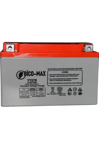 Bicomax 12V 7AH YTX7B MOTOSİKLET AKÜSÜ