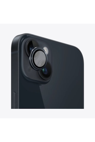Safeus Safir Temperli Kamera Lens Koruyucu Apple Uyumlu iPhone 14 Plus Ve İle Siyah