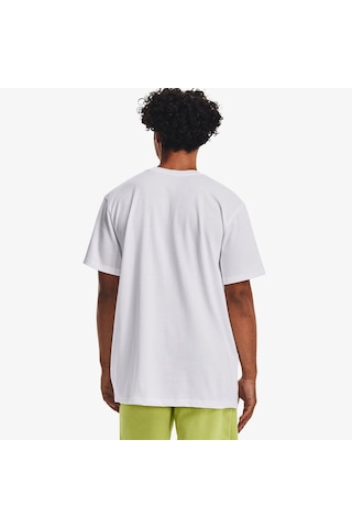 Under Armour Logo Emb Heavyweight Ss Erkek Beyaz T-shirt Düz 1373997 Beyaz