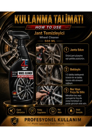 4e Care Jant Temizleyici Ve Parlatıcı 500 Ml