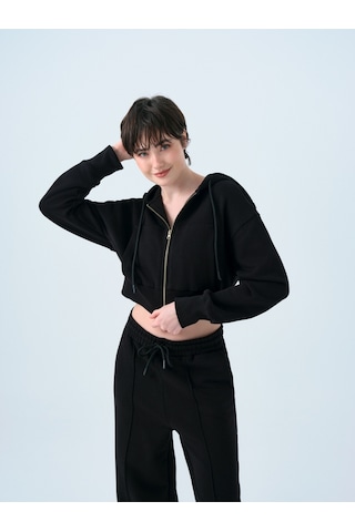 Straight Fit Kadın Eşofman Altı Siyah