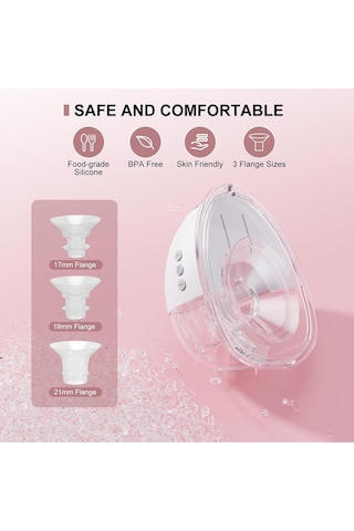 Lulia Store Çift Elektrikli Göğüs Pompası, Eller Serbest, 4 Mod, 9 Seviye, Bpa Içermez