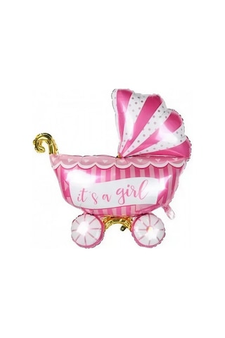 Folyo Balon Baby Boy Pembe Puset Cinsiyet Partisi Baby Shower Bebek Partisi