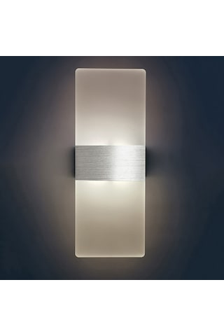 Padalink Akrilik Ve Alüminyum Led Duvar Lambası Gümüş, Beyaz Işık - Yatak Odası, Otel, Koridor Dekoratif Aydınlatma 6w, 85-265v Gümüş