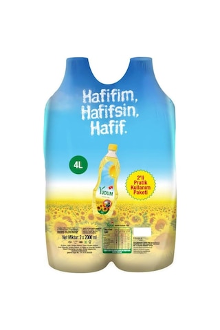 Yudum Ayçiçek Yağı Pet 2 x 2 L