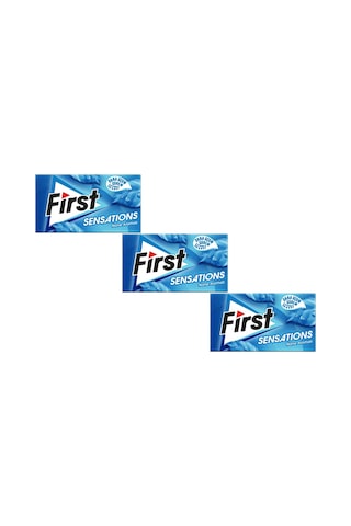 First Sensations Nane Aromalı Şekersiz Tatlandırıcılı Sakız 3'lü Paket
