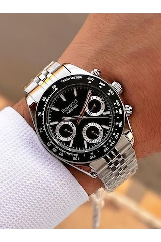 Ferrucci Fcf 1025 03648m.04 Fonksiyonlu Erkek Kol Saati Metalik Gri