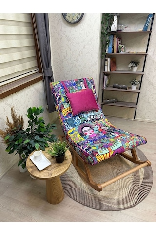 Asedia Asedia Miskin Naturel Frida Sallanan Sandalye Dinlenme Koltuğu