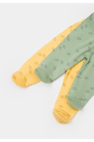 Organik Modal Fil Baskılı 2 Li Patikli Pantolon 001