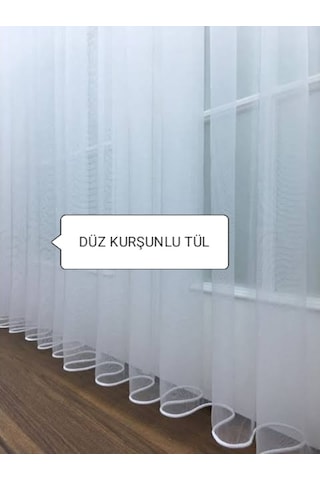Tül Perde Kurşunlu Düz Grek Sade Ve Spor Uygun Fiyatlı. (375082785)