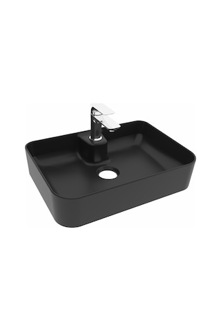 Alvit Smartslım Tez.Üstü Batarya Delikli Lavabo 35 x 50CM Mat Si...