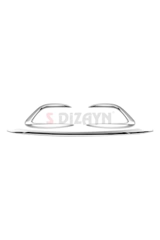 S-dizayn Mercedes Vito W447 Makyajlı Krom Ön Tampon Alt Çıtası 3 Prç. 2024 Üzeri A+ Kalite
