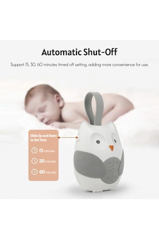 Geeroyoo Bt0179 Bebek Uyku Makinesi: Beyaz Gürültü Ve Ninnilerle Rahat Uyku, Taşınabilir Ve Ayarlanabilir Ses, Pil İle Çalışır