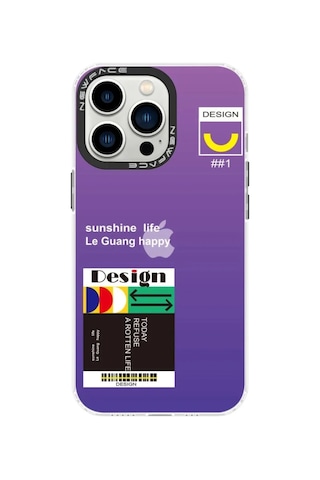 Jenerik Apple iPhone Uyumlu Uyumlu 13 Pro Max Kılıf Estoril Desenli Kapak - Estoril - 4