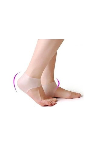 Silikon Topuk Dikeni Çorabı Topuk Çatlağı Yara Koruma Çorabı