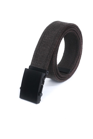 Livze Unisex Siyah Tokalı Kolon Kemeri 4cm Kahverengi Kahverengi