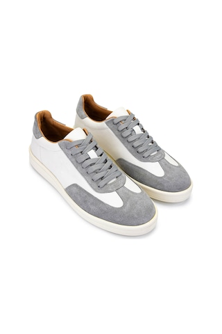 Tamer Tanca Erkek Hakiki Deri Bej Sneakers & Spor Ayakkabı 233 5100 Erk Ayk Y25 Bej Dr/grı Suet Bej