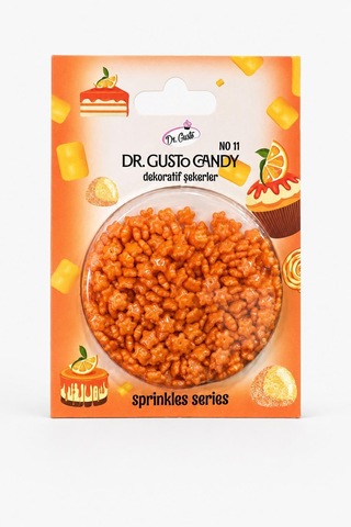 Dr. Gusto Turuncu Star Yıldız Pasta Süsleme Şekeri
