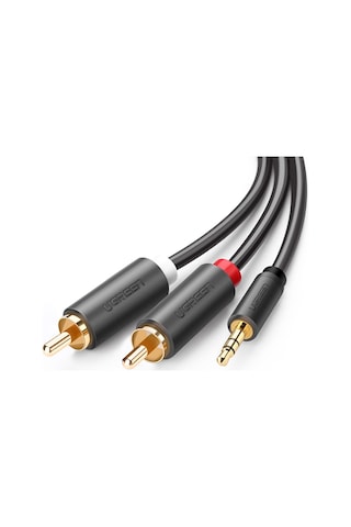 Ugreen 3.5 Mm Jack Girişi Aux To 2 Rca Ses Aktarma Kablosu 10 Metre, 10514