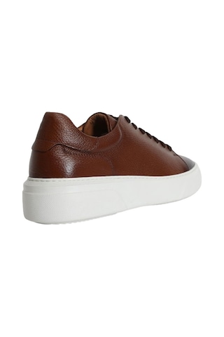 Lufian Tommy Erkek Deri Sneaker Ayakkabı - Taba
