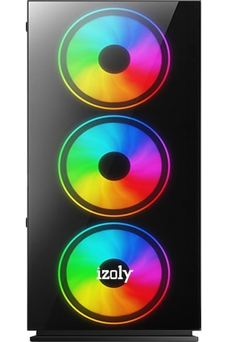 Izoly ST02479 i3-10100F 8 GB 256 GB M.2 NVMe 512 GB SSD RX550 4 GB 24" Free Dos Masaüstü Oyuncu Bilgisayarı