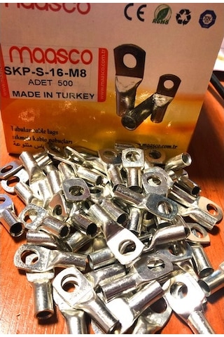 50/100/200 Adet Maasco Skp (Bakir Pabuç) 10Mm M6 Kablo