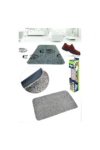 Mutfak Halısı Clean Step Mat Yıkanabilir Mikrofiber Kir Toz Emici Iç-dış Ortam Paspas Krem