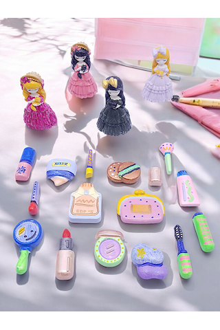 Prensesler Ve Makyaj Malzemeleri, Ev-okul Etkinlik Taş Boyama Set